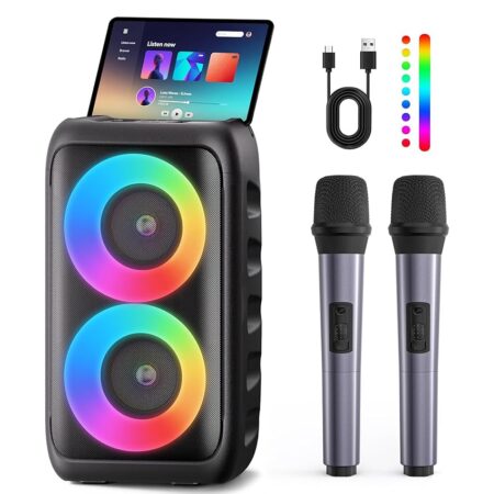 offerta a tempo: heebuke karaoke, altoparlante bluetooth portatile — 12% da 64,99 € a 56,99 €