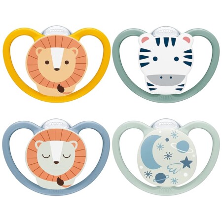 offerta a tempo: nuk space day & night ciuccio | 6 18 mesi | succhietti che si illuminano al buio con — 23% da 22,49 € a 17,29 €