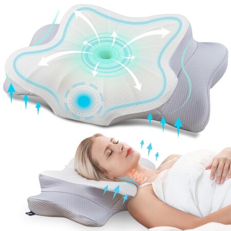 offerta a tempo: donama cuscino cervicale per dormire, cuscino ergonomico cervicale per dormitori laterali — 20% da 49,99 € a 39,99 €
