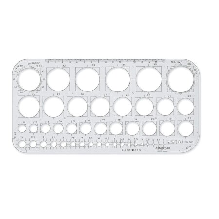 offerta a tempo: staedtler mars cerchiometro disegno tecnico, cerchiografo con righello geometrico — 31% da 14,41 € a 9,93 €