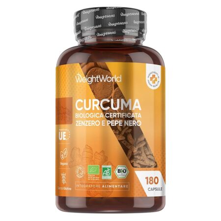 offerta a tempo: curcuma capsule bio vegane, curcuma complex con aggiunta di zenzero (da zingiber officinale) — 19% da 20,99 € a 16,99 €