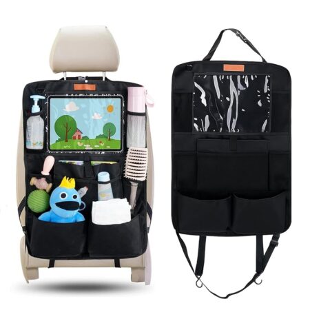 offerta a tempo: protezione sedile auto bambini, organizer posteriore con molto spazio di portaoggetti per bottiglie — 21% da 15,99 € a 12,70 €
