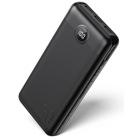 offerta a tempo: veger power bank 30000mah, pd 20w qc 3.0 ricarica rapida caricatore portatile — 25% da 36,99 € a 27,74 €