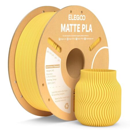 offerta a tempo: elegoo filamento pla matte giallo sole 1 kg, 1,75 mm — 19% da 22,99 € a 18,72 €