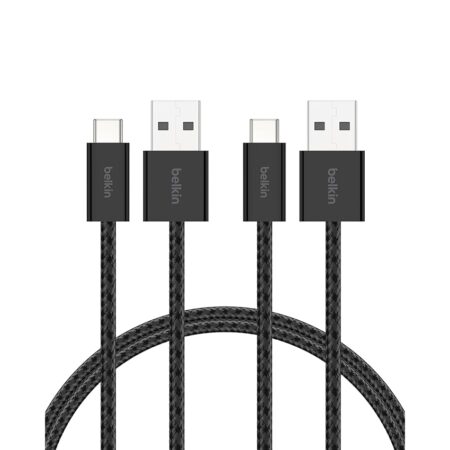 offerta a tempo: belkin confezione da 2 cavi intrecciati da usb a a usb c da 1,5 m — 38% da 12,99 € a 7,99 €