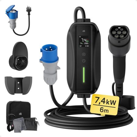 offerta a tempo: dé cavo ricarica auto elettrica tipo 2 cee 7,4kw [monofase| 6m| 6 — 5% da 169,95 € a 161,45 €