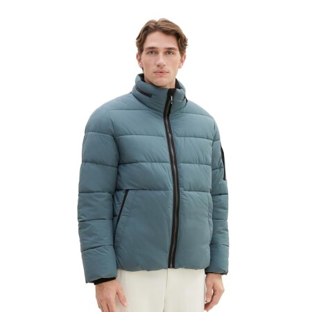 offerta a tempo: tom tailor 1037333 giacca, 32506 dusty dark teal — 24% da 129,99 € a 98,92 €