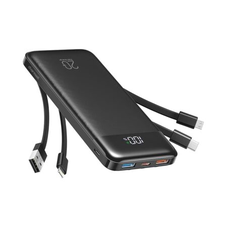 offerta a tempo: charmast power bank 20000mah con cavi integrati 22.5w usb a & 20w usb c caricatore — 34% da 36,99 € a 24,36 €