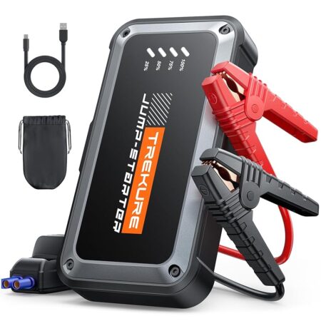 offerta a tempo: trekure avviatore batteria auto 4000a 16800mah, avviatore di emergenza per auto per — 24% da 49,99 € a 37,99 €