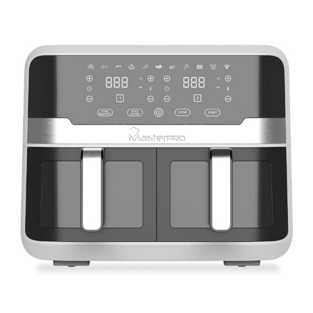 offerta a tempo: masterpro friggitrice ad aria con doppio cestello — 65% da 219,99 € a 77,50 €