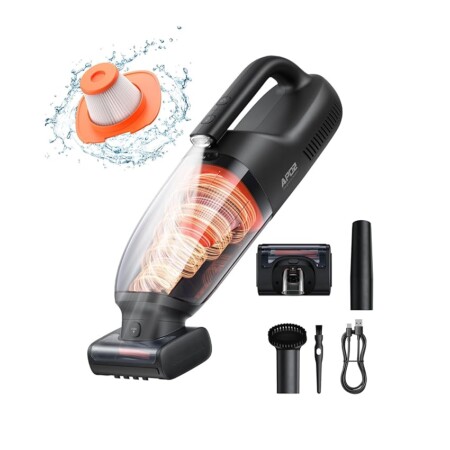 offerta a tempo: baseus ap02 aspirapolvere auto, aspirapolvere per divano peli di animali domestici 160w con luce led — 14% da 69,99 € a 59,98 €