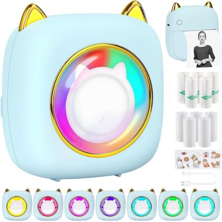 offerta a tempo: mini stampante fotografica con 10 rotoli di carta con controllo remoto da smartphone — 61% da 27,99 € a 10,87 €