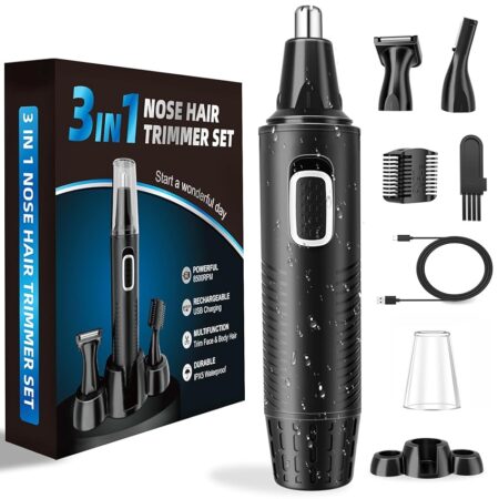 offerta a tempo: tagliapeli naso e orecchie 3 in 1 set ricaricabile via usb, tagliacapelli professionale — 10% da 19,99 € a 17,99 €