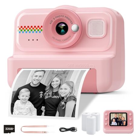 offerta a tempo: himont macchina fotografica bambini istantanea, fotocamera istantanea per bambini — 19% da 45,99 € a 37,14 €