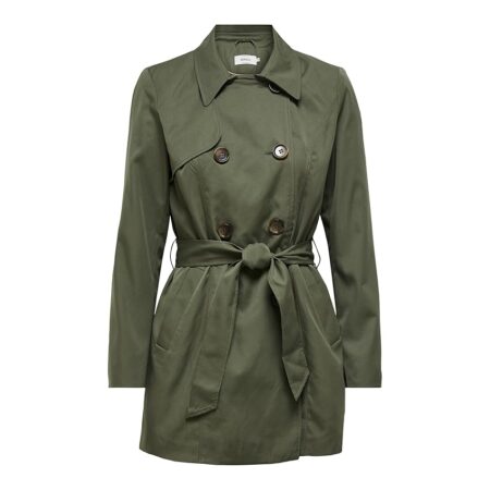 offerta a tempo: only onlvalerie trenchcoat cc otw impermeabile, grape leaf — 30% da 54,99 € a 38,69 €