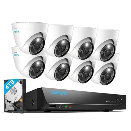 offerta a tempo: reolink 12mp kit videosorveglianza poe, nvr 16ch 4tb e 8x telecamera esterno interno con faretto — 15% da 1.349,99 € a 1.149,99 €