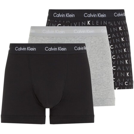 offerta a tempo: calvin klein boxer uomo confezione da 3 cotone elasticizzato, multicolore (black/grey) — 39% da 42,90 € a 25,99 €
