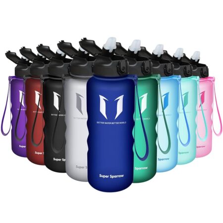 offerta a tempo: super sparrow borraccia sportiva con cannuccia da 1.5l — 50% da 17,95 € a 8,90 €