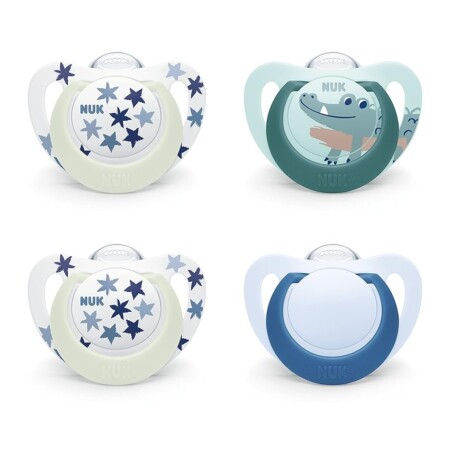 offerta a tempo: nuk star day & night ciuccio | 18 36 mesi | calma il 99% dei bambini | succhietti — 7% da 14,14 € a 13,21 €