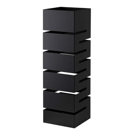 offerta a tempo: baroni home portaombrelli design moderno porta ombrelli in metallo nero geometrico — 10% da 32,99 € a 29,69 €
