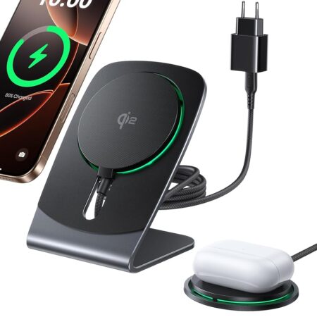 offerta a tempo: iniu caricabatterie wireless da 15w — 65% da 39,99 € a 13,81 €