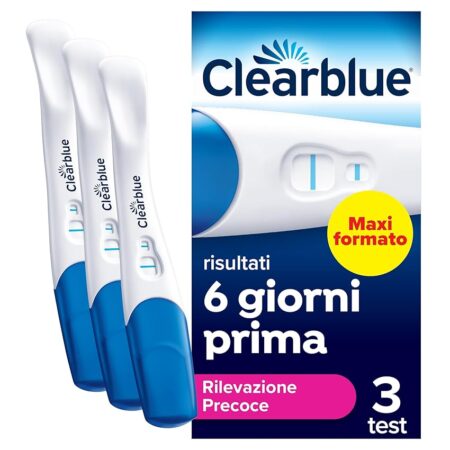 offerta a tempo: clearblue test di gravidanza rilevazione precoce maxi formato — 26% da 19,86 € a 14,61 €