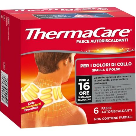 offerta a tempo: thermacare fasce autoriscaldanti a calore terapeutico per dolori di collo — 27% da 19,80 € a 14,49 €
