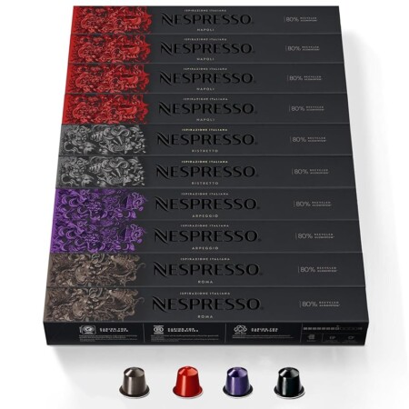 offerta a tempo: capsule nespresso originali selezione ispirazione italiana da 100 capsule nespresso caffè — 15% da 47,00 € a 39,95 €