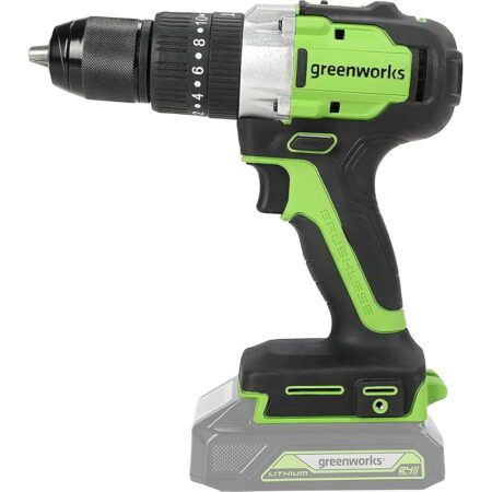 offerta a tempo: greenworks,trapano avvitatore a batteria greenworks gd24dd60, li — 30% da 89,99 € a 62,99 €
