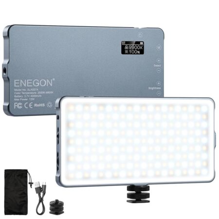 offerta a tempo: enegon 4000mah luce video led 2500k 9900k bicolore montabile ricaricabile usb con — 28% da 49,99 € a 36,09 €