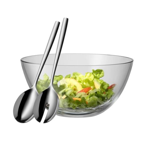 offerta a tempo: wmf set di 3 insalatiere taverno, posate da insalata in vetro — 14% da 34,99 € a 29,99 €