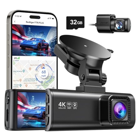 offerta a tempo: redtiger dash cam 4k/2.5k anteriore e posteriore 4k/2,5k, dashcam starvis 2 — 25% da 169,99 € a 127,99 €