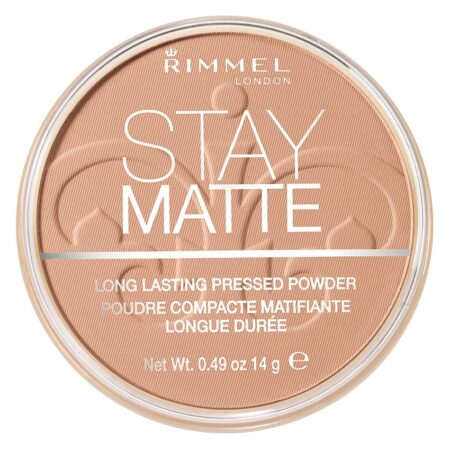 offerta a tempo: rimmel london, cipria compatta stay matte polvere opacizzante a lunga tenuta per — 28% da 6,89 € a 4,95 €