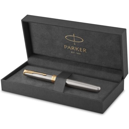 offerta a tempo: parker sonnet penna stilografica, acciaio inossidabile con finiture in oro — 26% da 150,47 € a 110,95 €