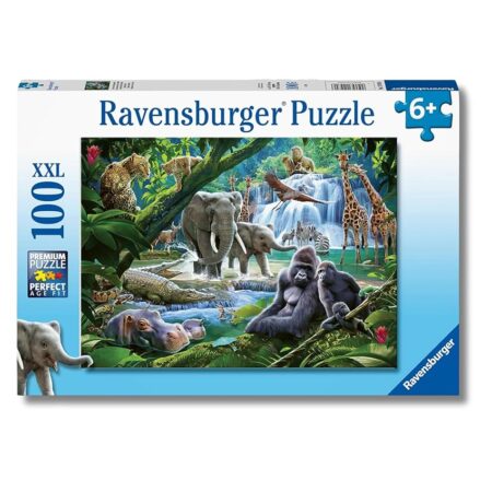 offerta a tempo: ravensburger puzzles xxl animali della giungla | puzzle 6 anni in su | puzzle 100 — 20% da 9,99 € a 7,99 €