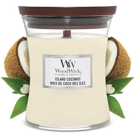 offerta a tempo: candela profumata woodwick con stoppino scoppiettante | candela a clessidra media — 20% da 27,90 € a 22,29 €