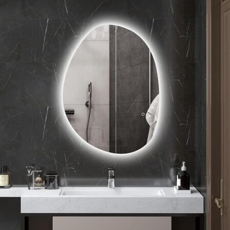 offerta a tempo: homcom specchio da bagno con luci led dimmerabile 3 temperature di colori — 13% da 106,95 € a 93,33 €