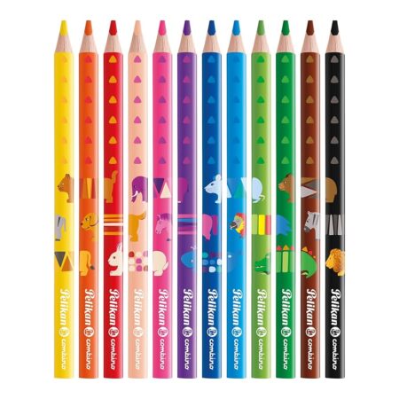 offerta a tempo: pelikan combino mix e match, matite colorate jumbo — 6% da 8,80 € a 8,28 €