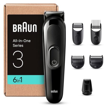 offerta a tempo: braun regolabarba tagliacapelli uomo rasoio elettrico barba, 6 — 27% da 37,12 € a 26,99 €