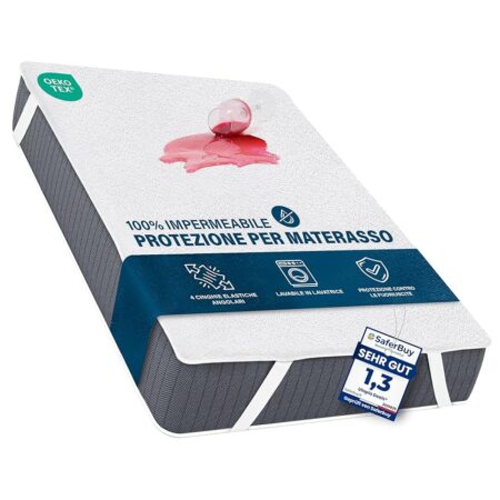 offerta a tempo: utopia bedding coprimaterasso francese impermeabile 140 x 190 cm — 14% da 15,49 € a 13,28 €