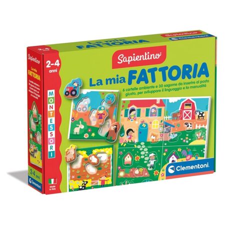 offerta a tempo: clementoni sapientino montessori la mia fattoria, gioco educativo con puzzle animali — 20% da 14,90 € a 11,95 €