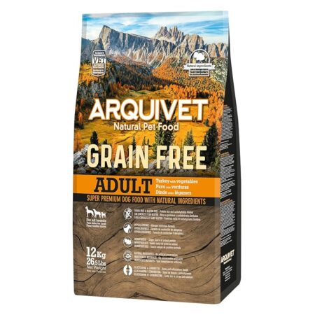 offerta a tempo: arquivet grain free crocchette per cani adulti tacchino con verdure — 7% da 57,86 € a 53,70 €