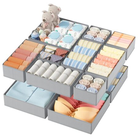 offerta a tempo: dimj organizer cassetti, 12 pcs non tessuto cassetto organizer — 14% da 21,99 € a 18,99 €
