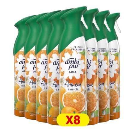 offerta a tempo: ambi pur deodorante ambiente spray, confezione da 8 deodoranti — 17% da 18,99 € a 15,71 €