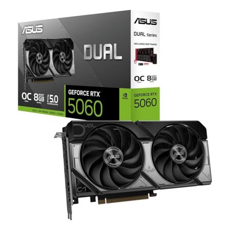 offerta a tempo: asus dual nvidia geforce rtx 5060 oc edition, scheda grafica da 8 gb gddr7 — 23% da 422,59 € a 325,00 €