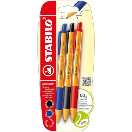 offerta a tempo: stabilo pointball penna a sfera ecosostenibile co2 neutral — 28% da 8,55 € a 6,19 €