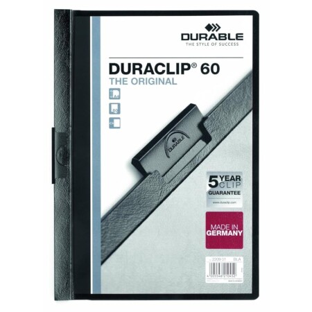 offerta a tempo: durable 223801 duraclip 60 retail, cartellina con clip per archiviare documenti — 15% da 11,69 € a 9,94 €