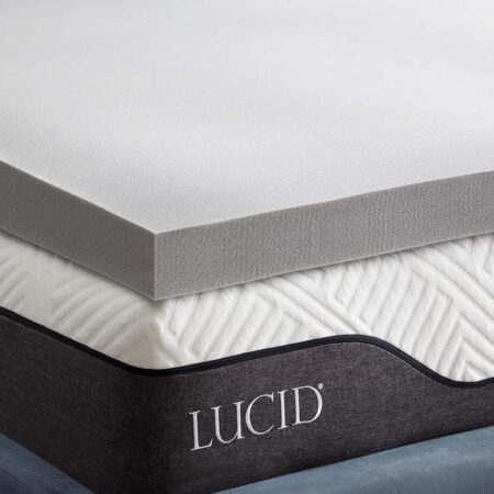 offerta a tempo: lucid topper 7,5 cm in memory foam gel rinfrescante e fibra di bambù — 34% da 124,90 € a 81,93 €