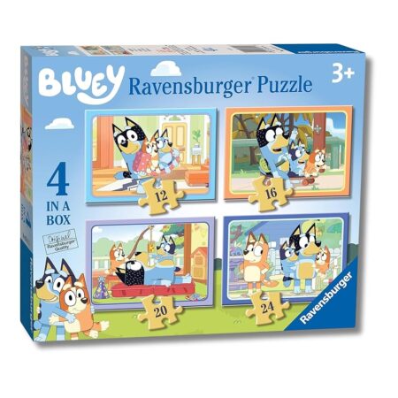 offerta a tempo: ravensburger puzzles bluey 4 pack | puzzle bambini 3 anni in su | regalo bimba 3 — 19% da 9,49 € a 7,64 €