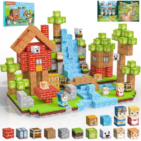 offerta a tempo: crifeton costruzioni magnetiche per bambini 100 pcs 2cm 3+ giochi cubi magnetici blocchi — 25% da 31,98 € a 23,96 €